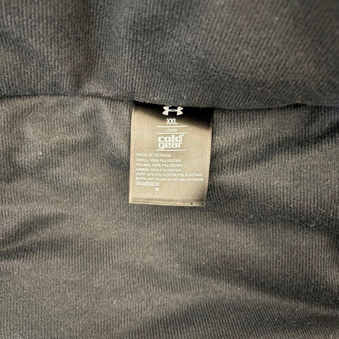 UNDER ARMOUR 保温性 ロゴプリント フーデット ベンチコート XXL