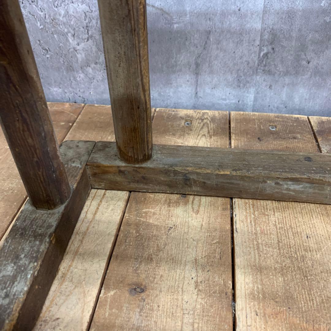 A-1 【古道具】ヴィンテージ 木製 櫓コタツ 格子台 花台 天然木 昭和レトロ