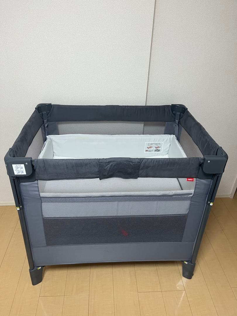 美品　Aprica(アップリカ) ベビーベッド ココネルエアープラス AB