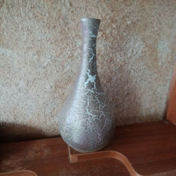 ねずみ色秞花器