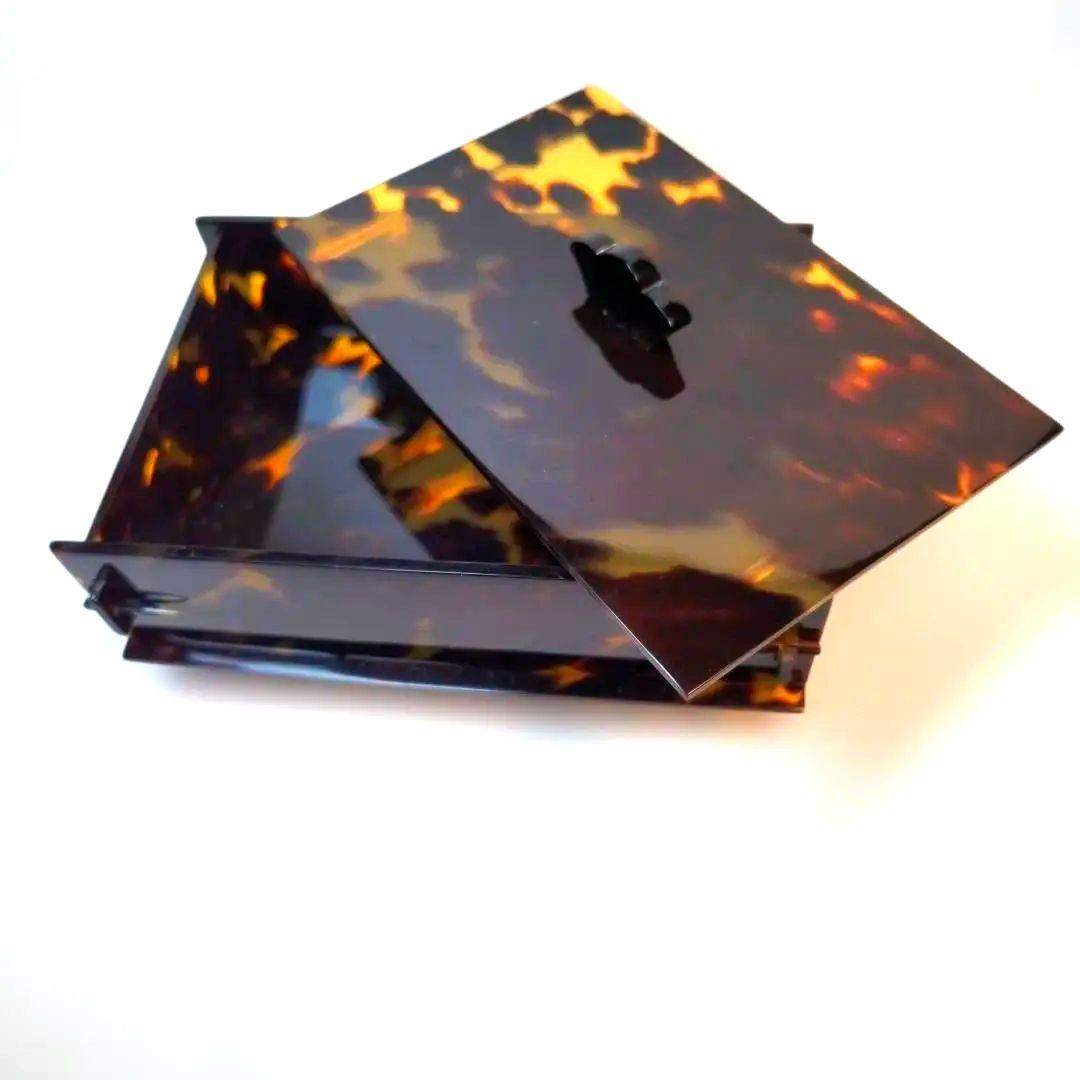 鼈甲　べっこうたばこ入れ