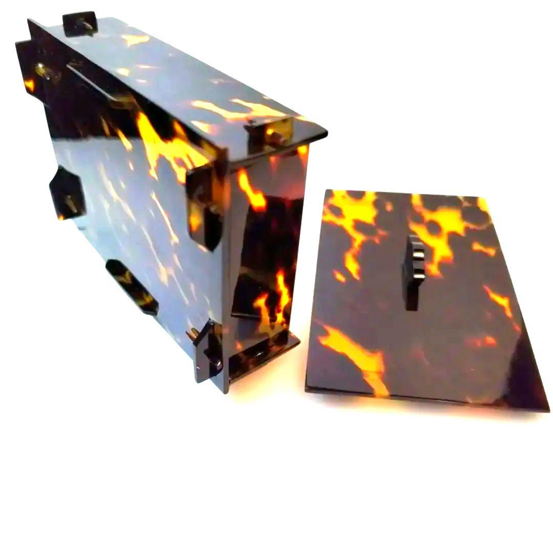 鼈甲　べっこうたばこ入れ