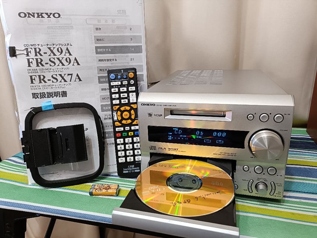 ONKYO FR-X7A CD,MD,FM/AM 整備済完動品 リモコン付