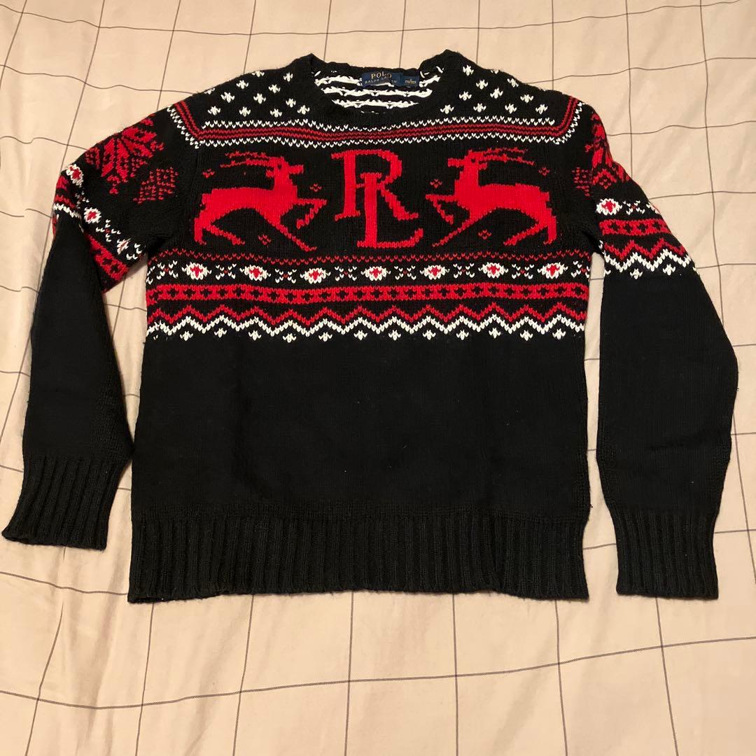 ラルフローレン ノルディック ニット セーター ブラック S