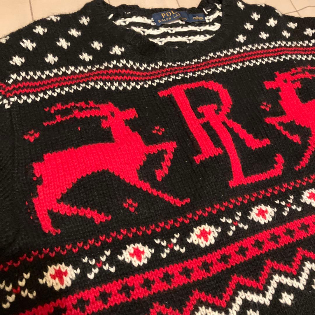 ラルフローレン ノルディック ニット セーター ブラック S