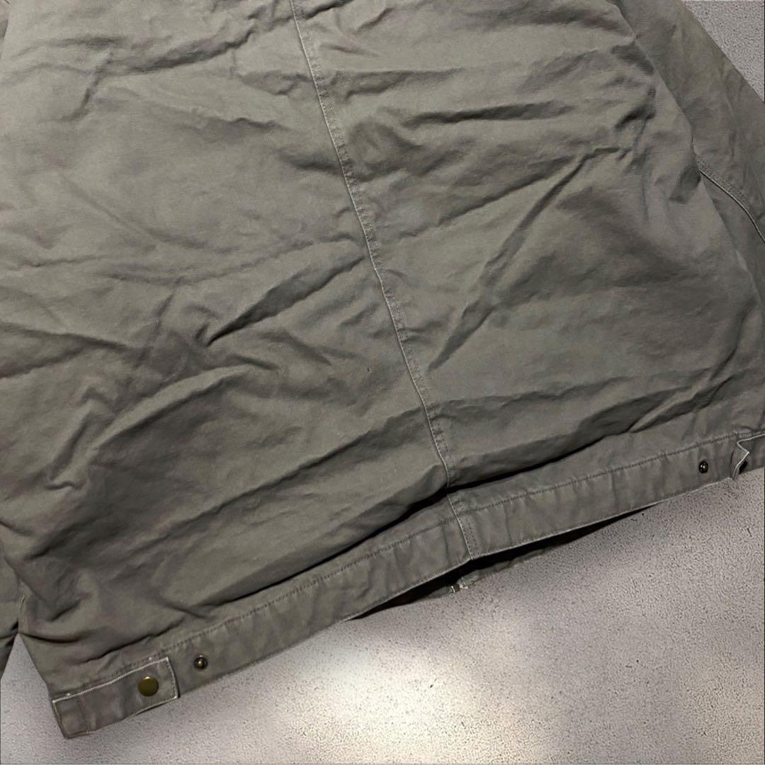 junsabuデトロイト企業ロゴ刺繍ダックワークジャケットカーキswing