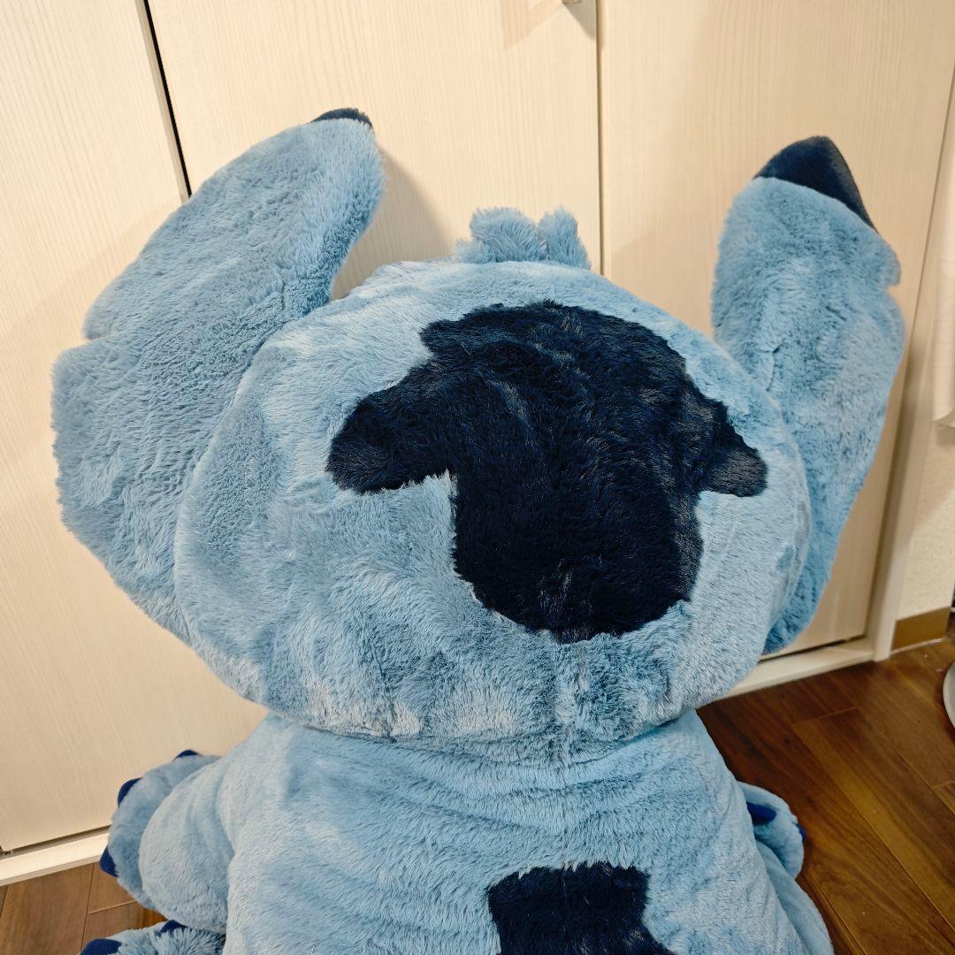 【美品】スティッチ ぬいぐるみ 巨大 コストコ ブランケット付き