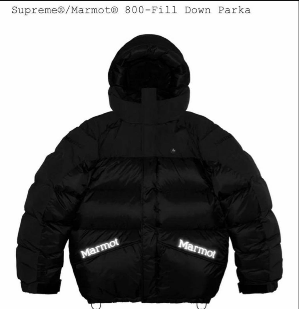 Supreme Marmot 800-Fill Down Parka M 黒