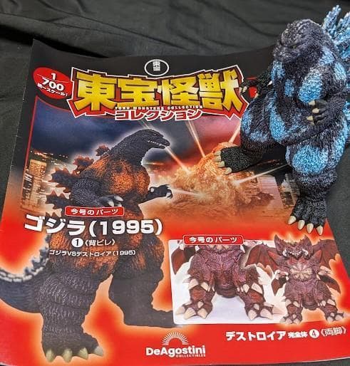 バーニングゴジラ＋84ゴジラ（デアゴスティーニ）東宝怪獣コレクション　リペイント