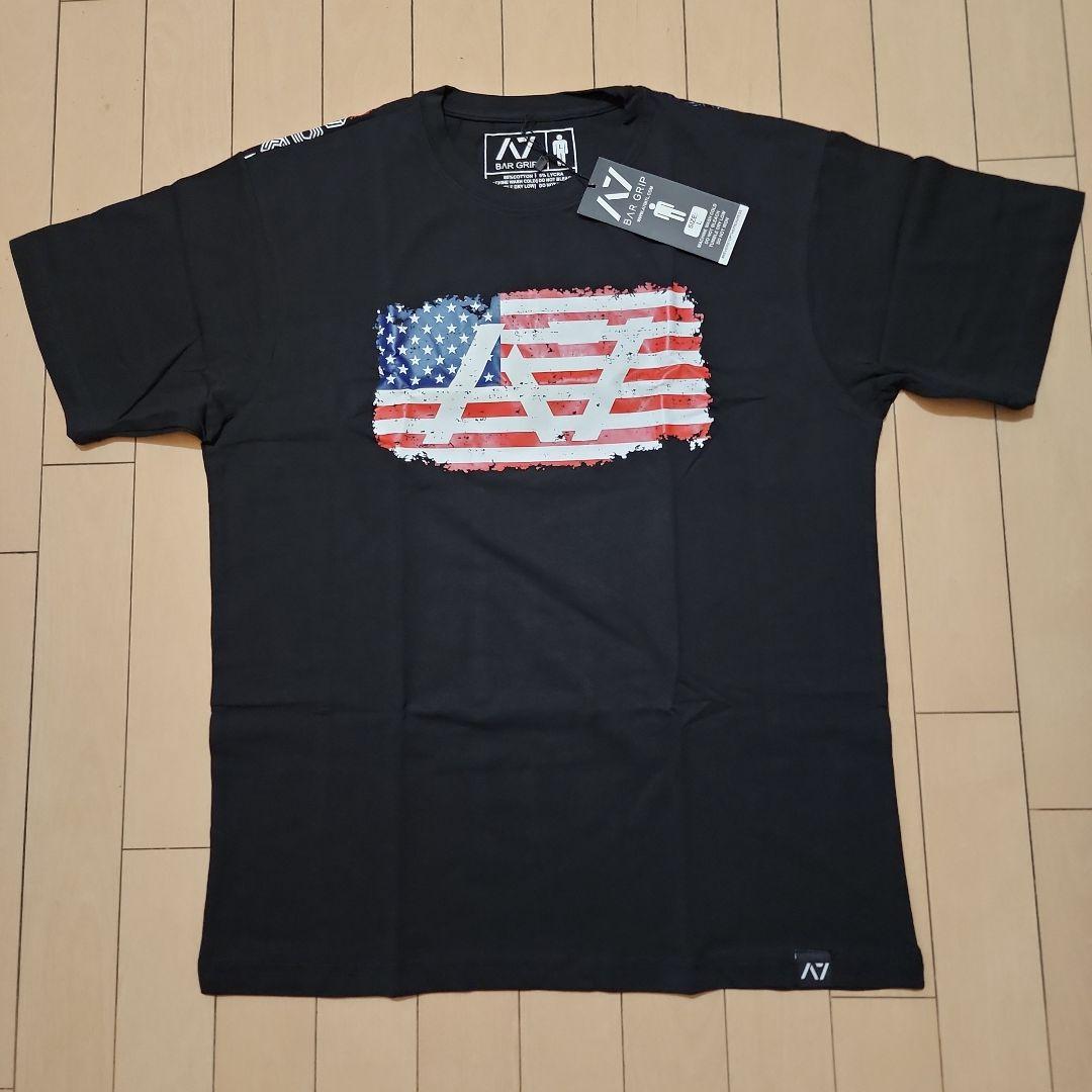 A7 BAR GRIP アメリカ国旗デザイン Tシャツ Lサイズ