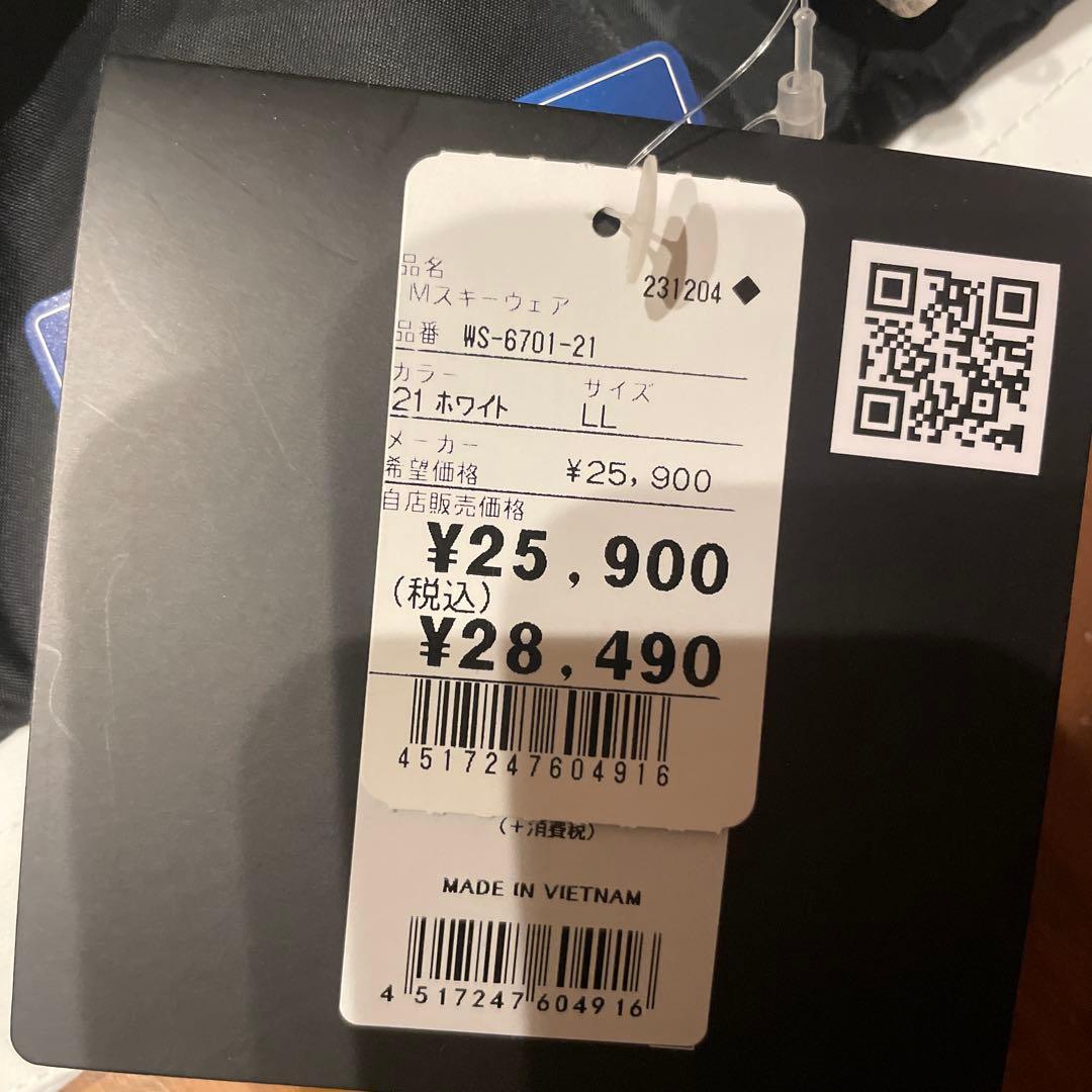 WINDEX スノーボードウェア ホワイト/ブラック