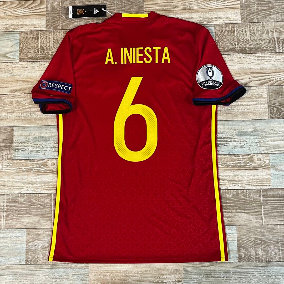 スペイン代表 2016欧州選手権 イニエスタ ユニフォーム ヴィッセル神戸