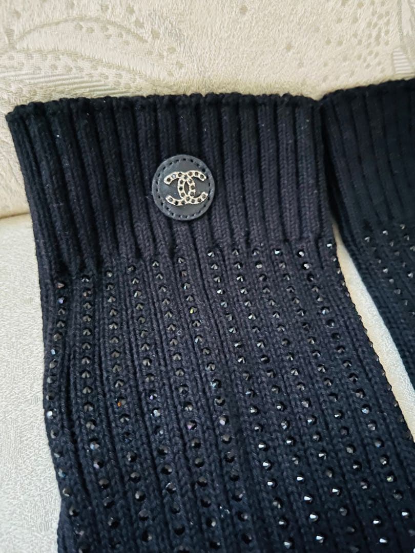 CHANEL シャネル　24C ゲートル　レッグウォーマー　ブラック　レア