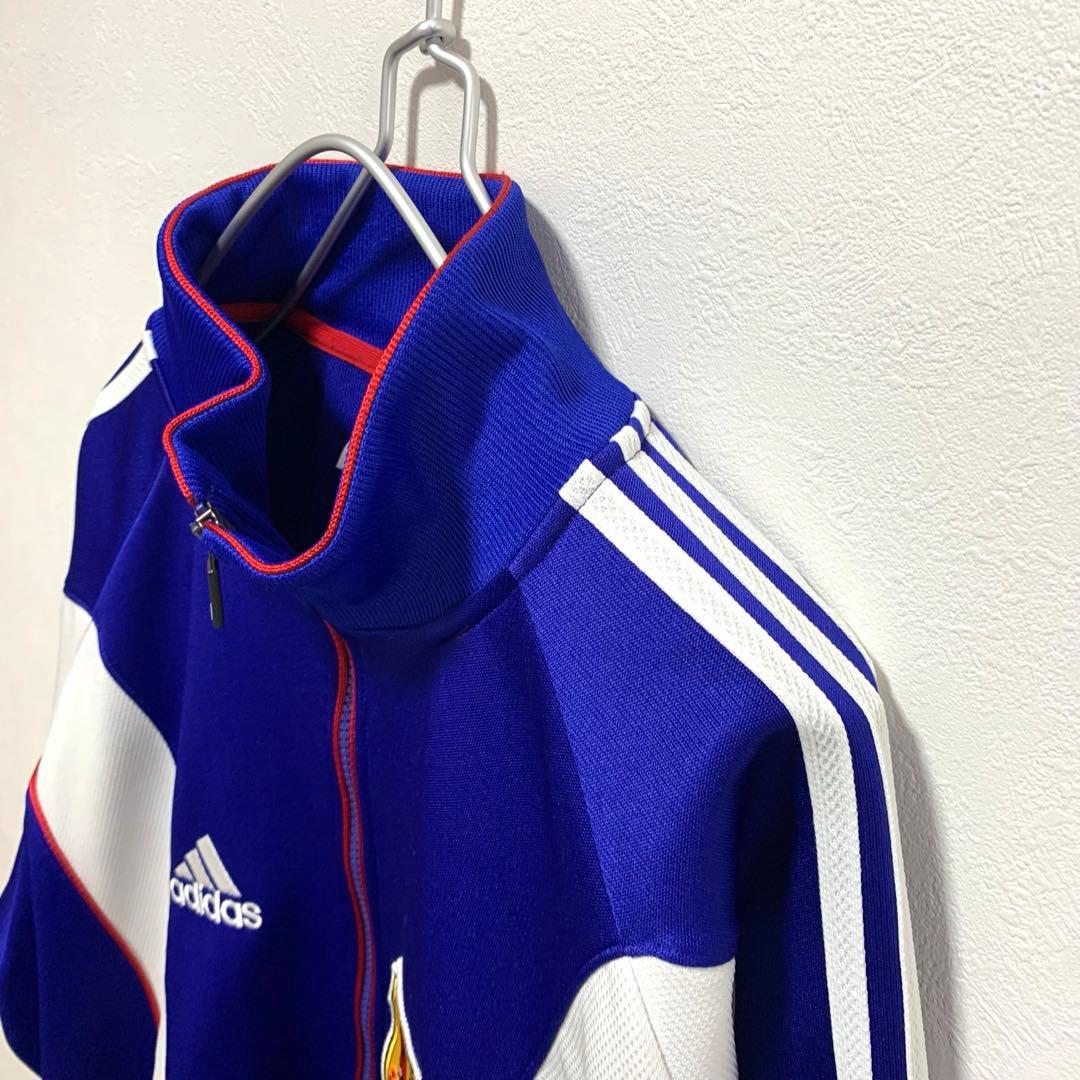 美品　アディダス　90s サッカー日本代表　ナイロンジャケット 刺繍　ロゴ