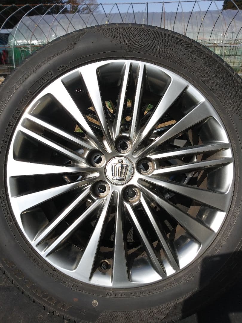 21系クラウン純正17インチアルミホイールタイヤ4本セット　引き取り限定