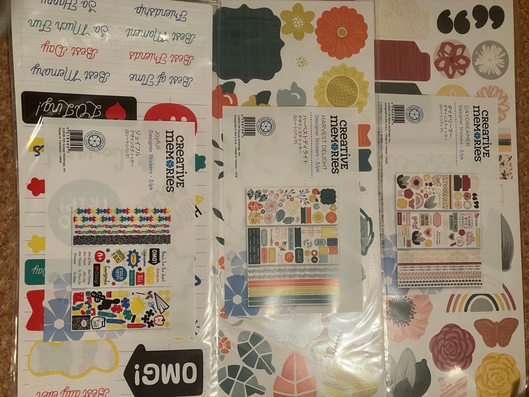 クリエイティブメモリーズ スティッカーなど色々　ピクチャーデイズ⭐️未対応多々あり