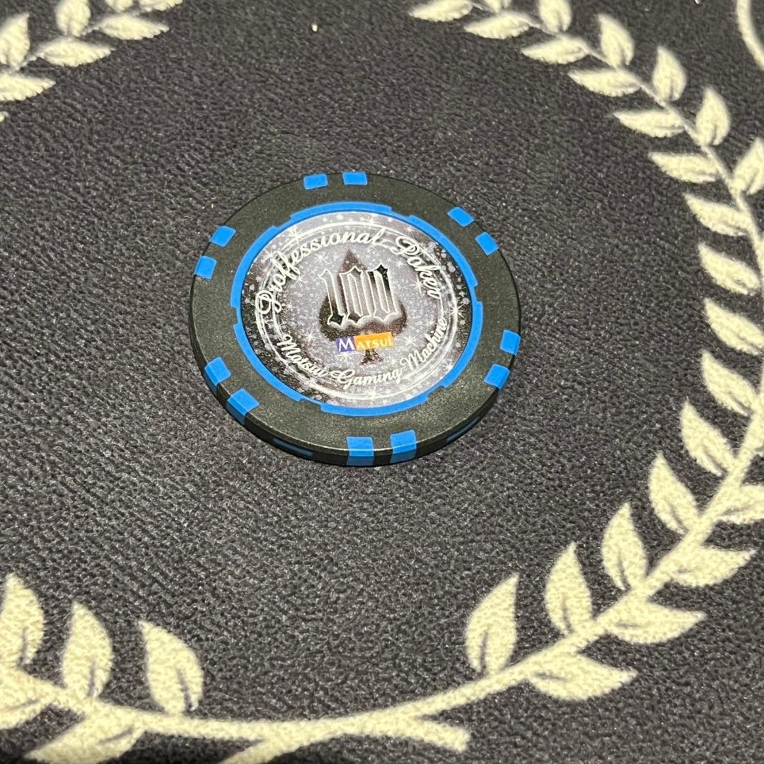19 MGM社正規品 カジノチップ 100枚 100$ ポーカーチップ  H26