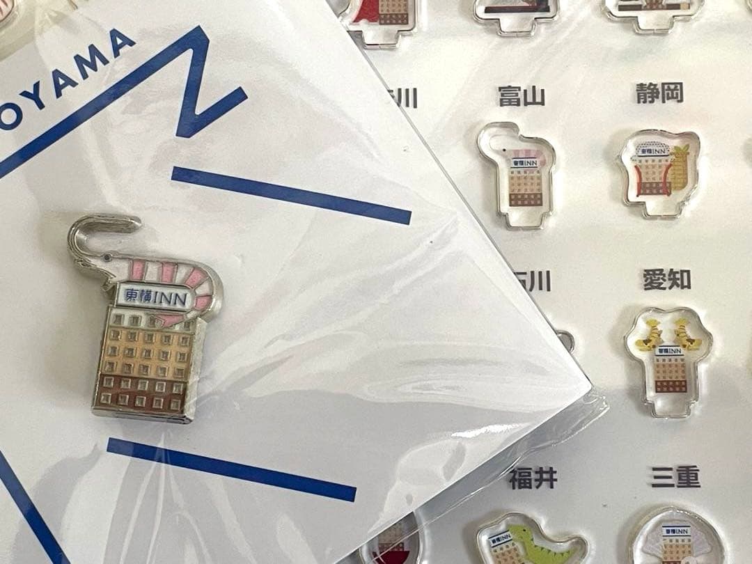 東横イン アクリルスタンド トートバッグセット　ご当地アクスタ 富山ピンバッジ付