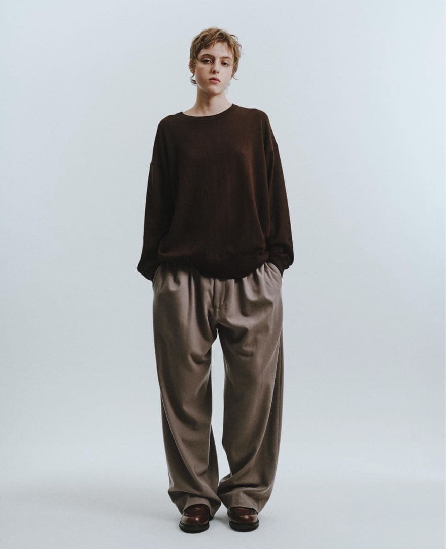 トップス afiit COTTON CASHMERE KNIT