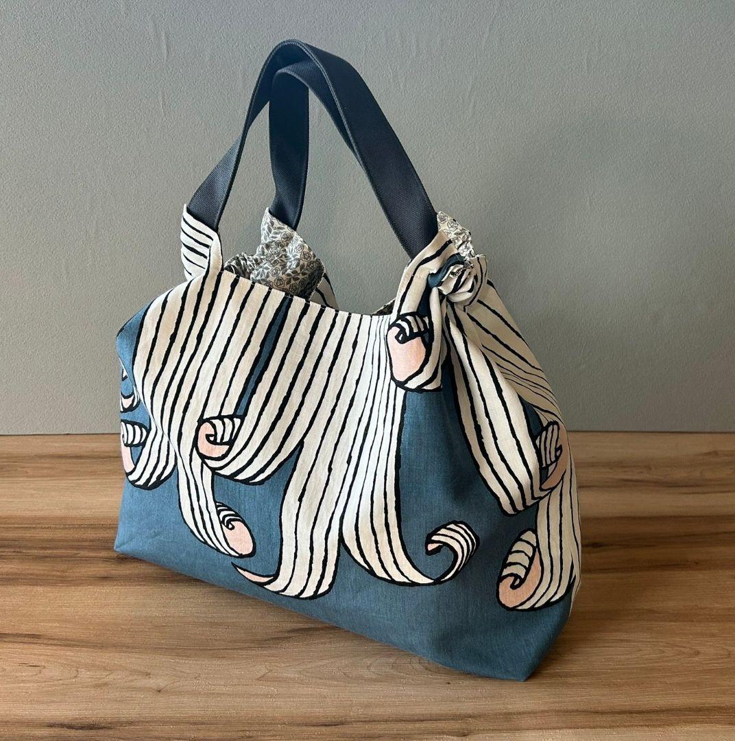 【⁎⁺˳✧༚はこ⁎⁺˳✧様オーダー】ミナペルホネンハンドメイドシャーリングバッグ