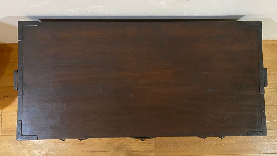 欅の玉杢が美しい骨董箪笥　アンティークチェスト