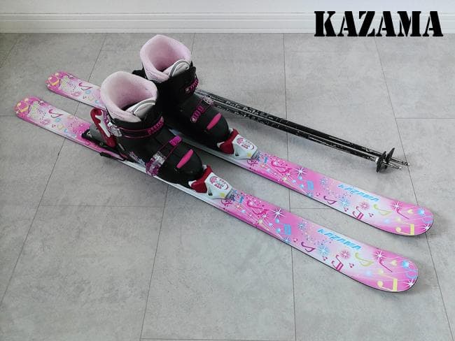 KAZAMA ジュニア スキー4点セット116cm スキーブーツ20cm 女の子