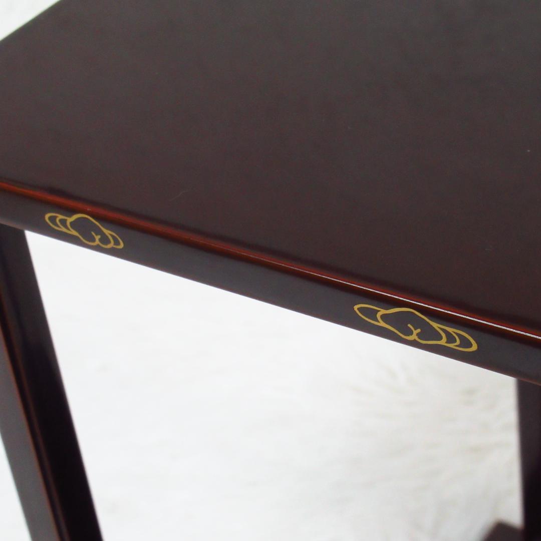 茶道具 山雲棚 京塗師「川瀬表完 作」組立式 鵬雲斎好 茶棚