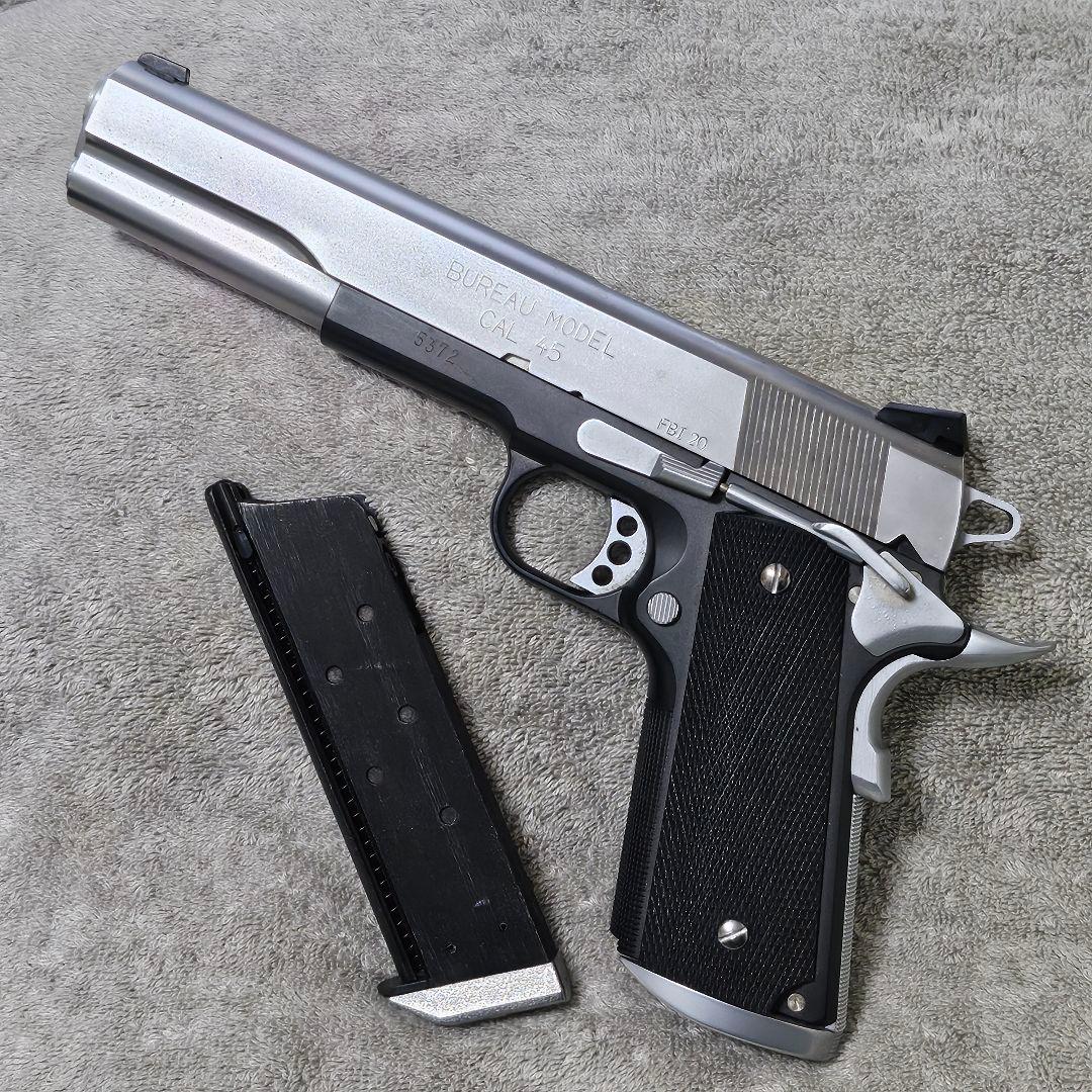 新日本模型 WA提供マグナ 純正ガスブロ FBI CUSTOM ツートンモデル