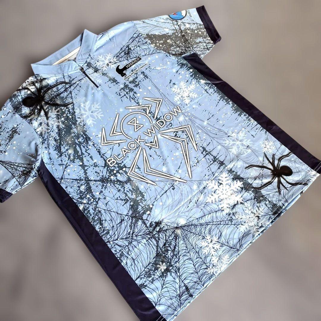 新品✨ブラックウィドー　ハンマー【3L】ブルー　蜘蛛　雪　ボウリングウェア