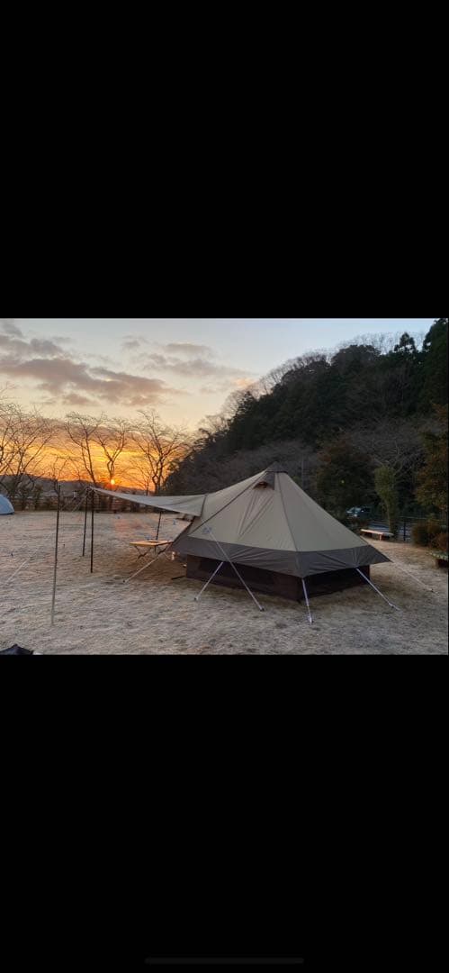 ogawa グロッケ8用タープ&バンドック伸縮ポール3本