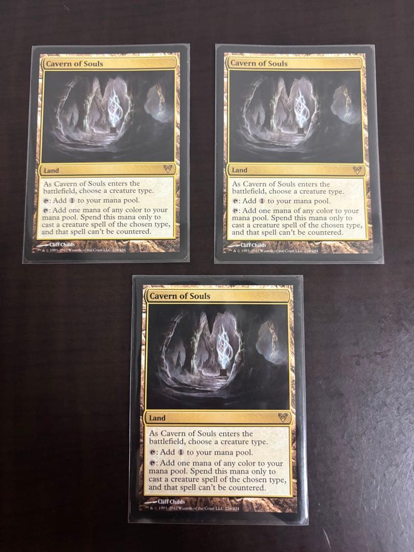 魂の洞窟　3枚　mtg