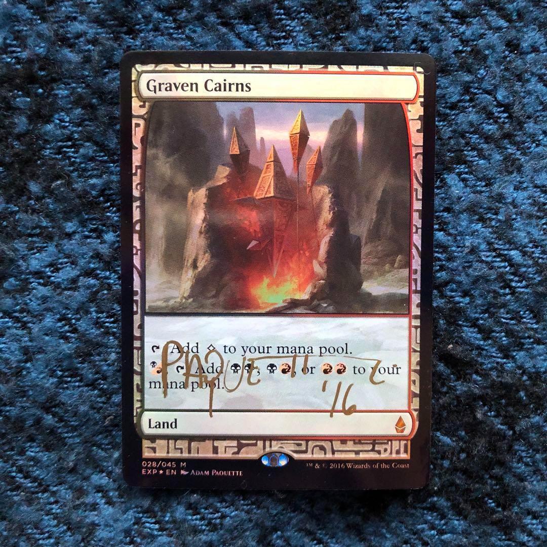 偶像の石塚　英語　FOIL　サインド　MTG　EXP