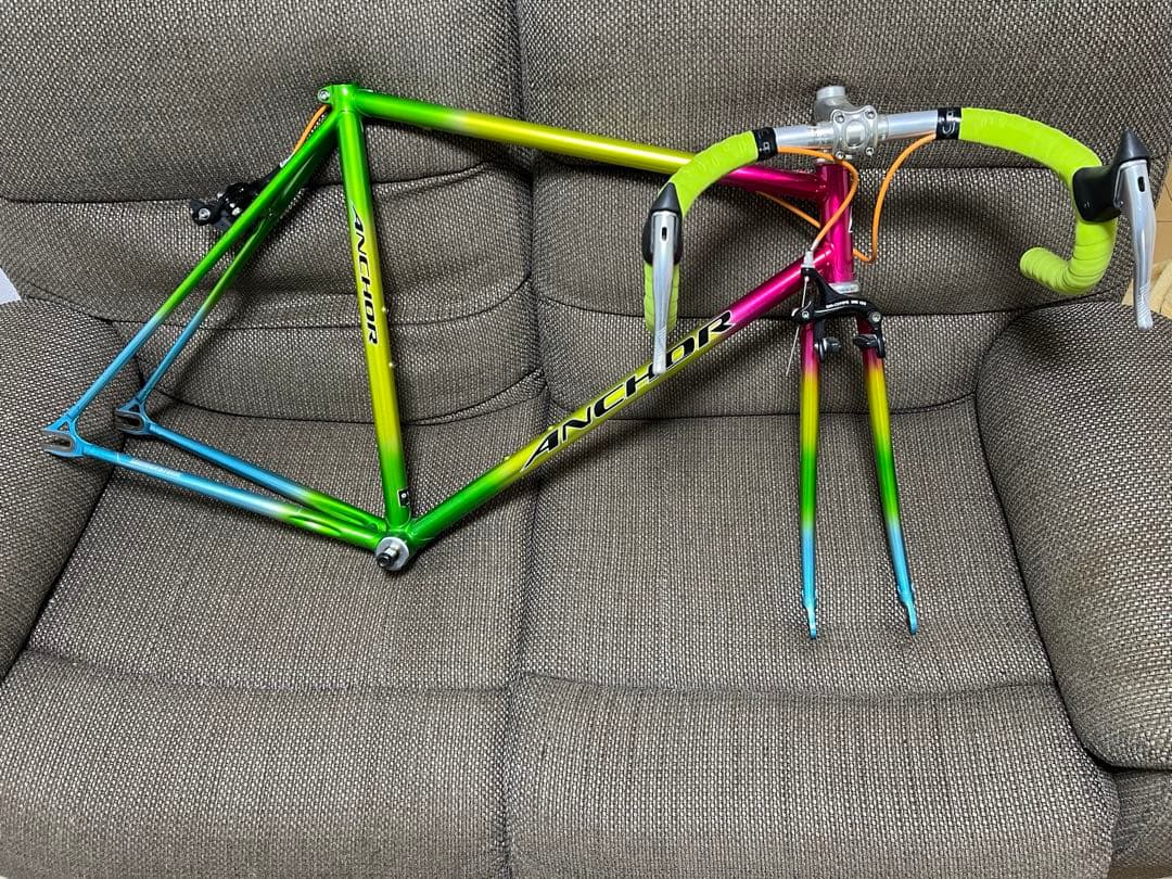 s*x様 ANCHOR ピストバイクフレーム グラデーション