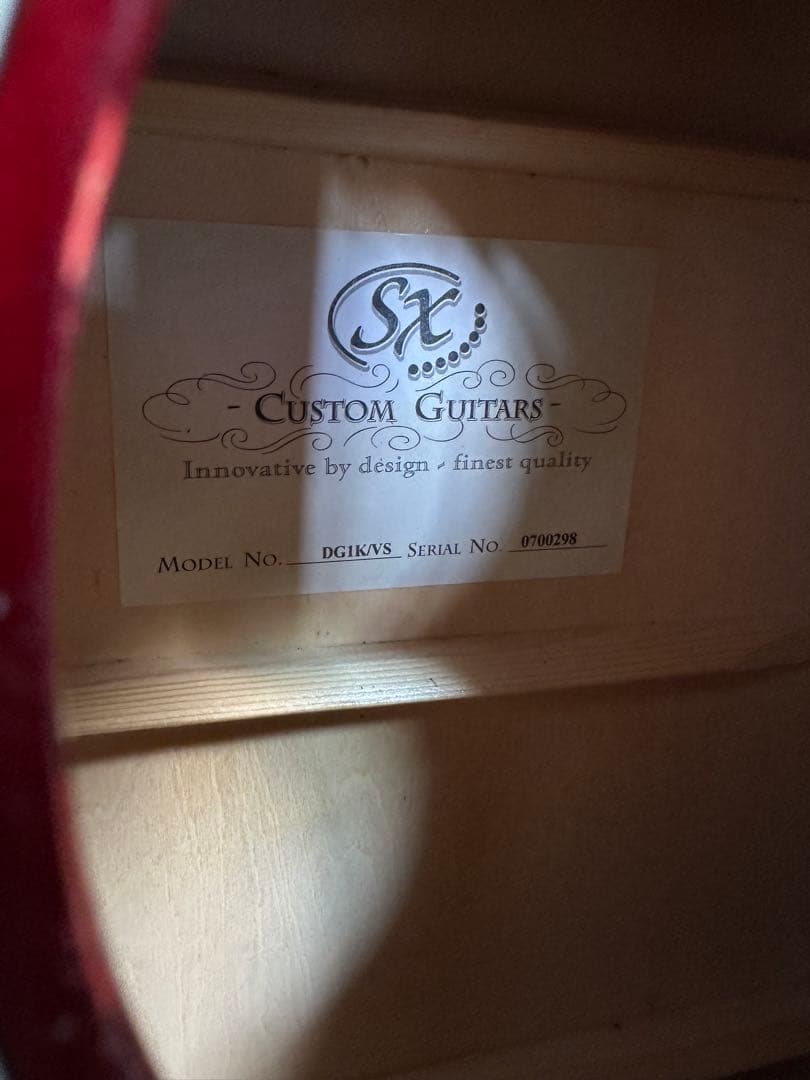 未使用品 アコースティックギター SX DG1K/VS レッド ※31※