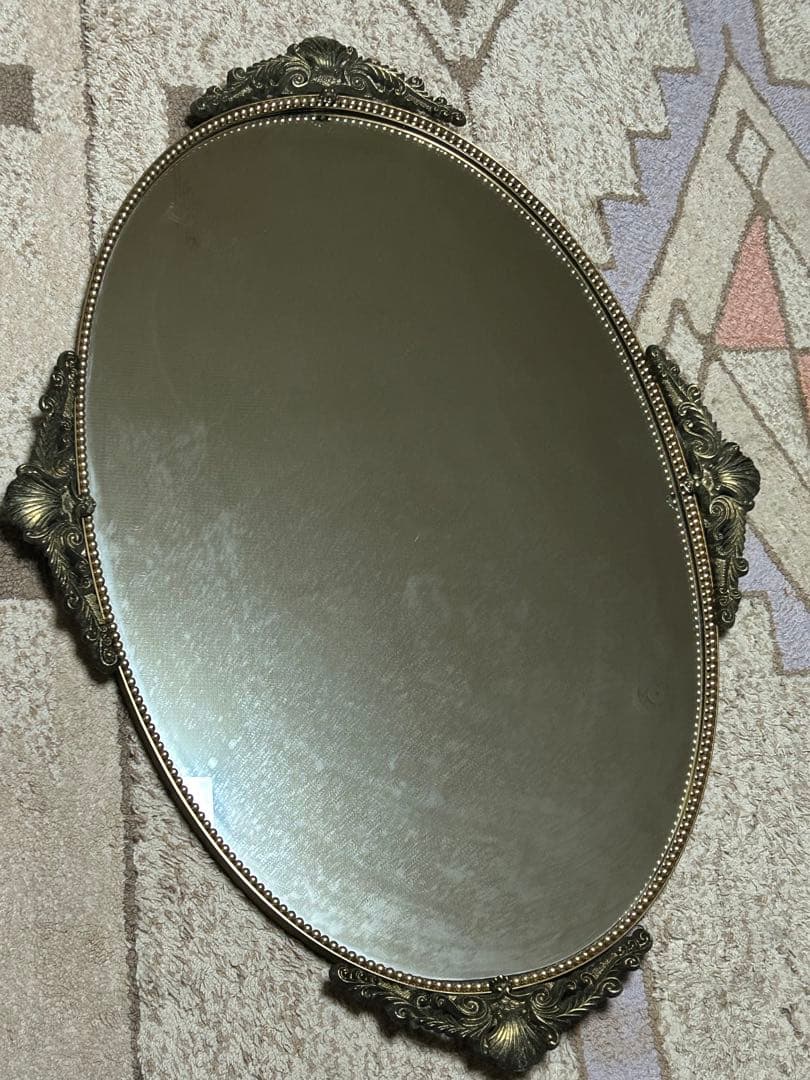 アンティーク　大きい鏡　ミラー　インテリア　美容室　古民家　骨董