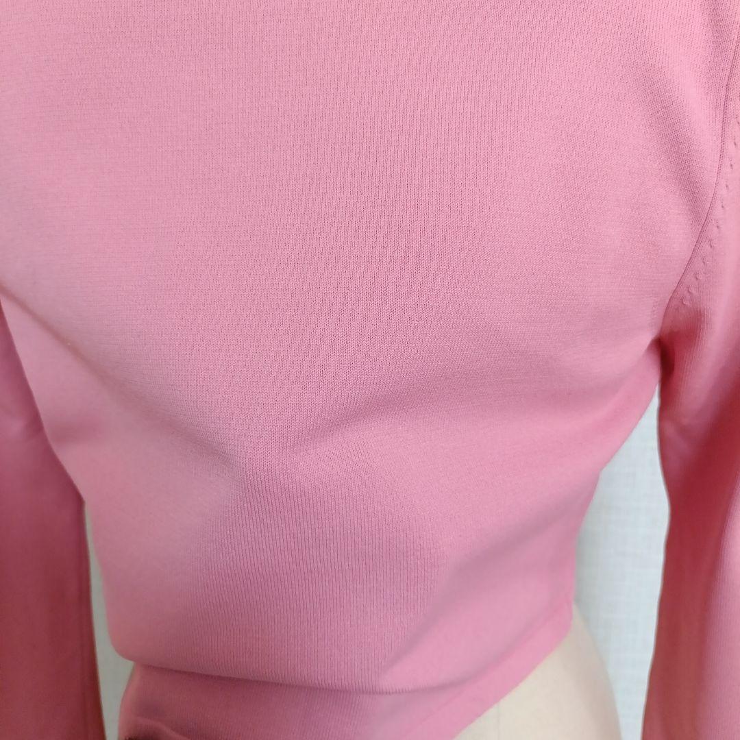 【美品】M'S GRACY エムズグレイシー　カーディガン ピンク　花モチーフ