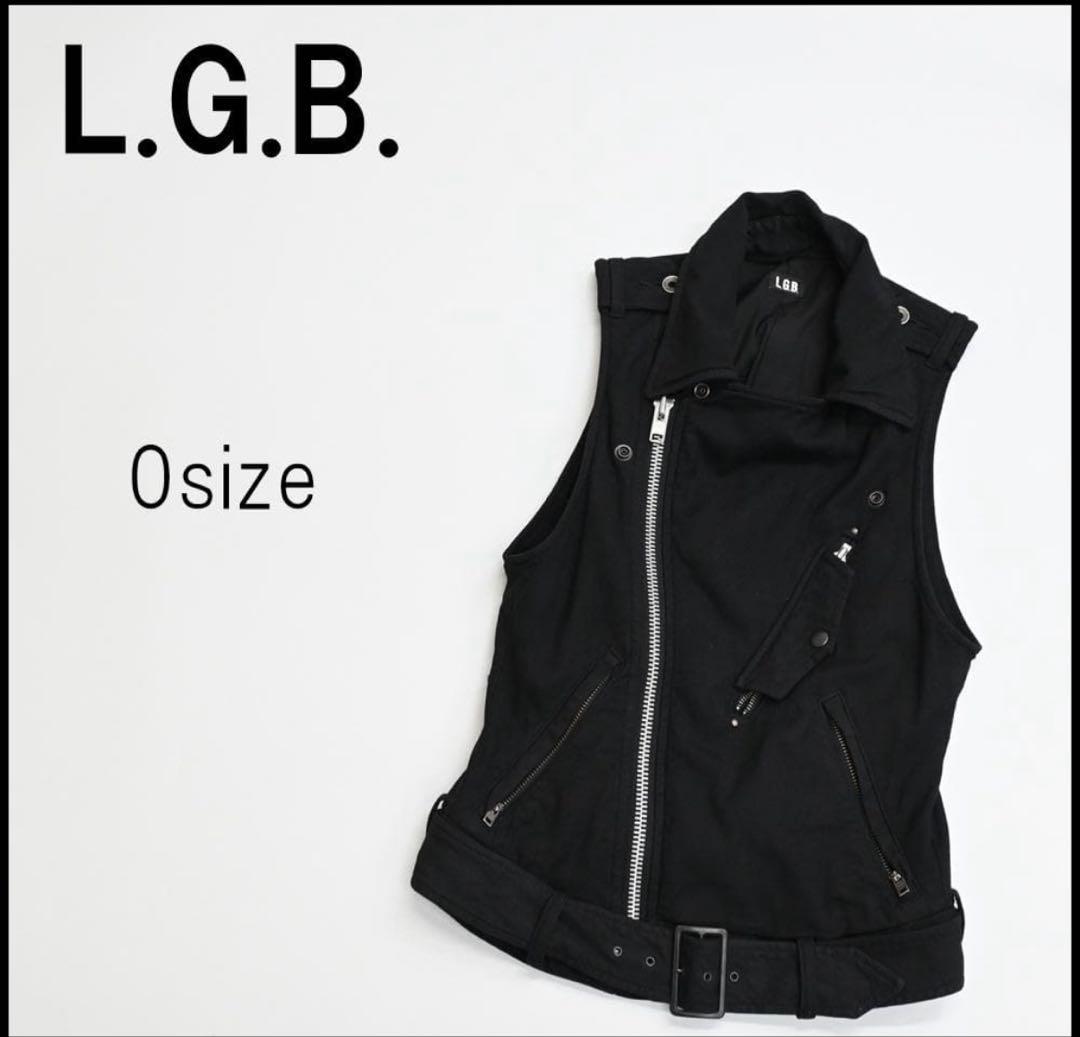 45774★年 L.G.B. ルグランブルー ベスト ジレ ブラック