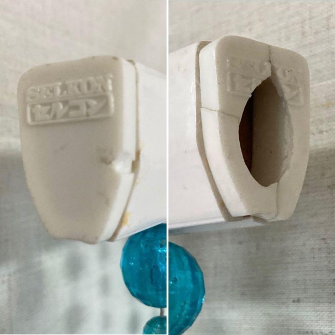 セルコン 珠のれん 玉暖簾 仕切り すだれ カーテン 壁掛け 青 ポップ レトロ