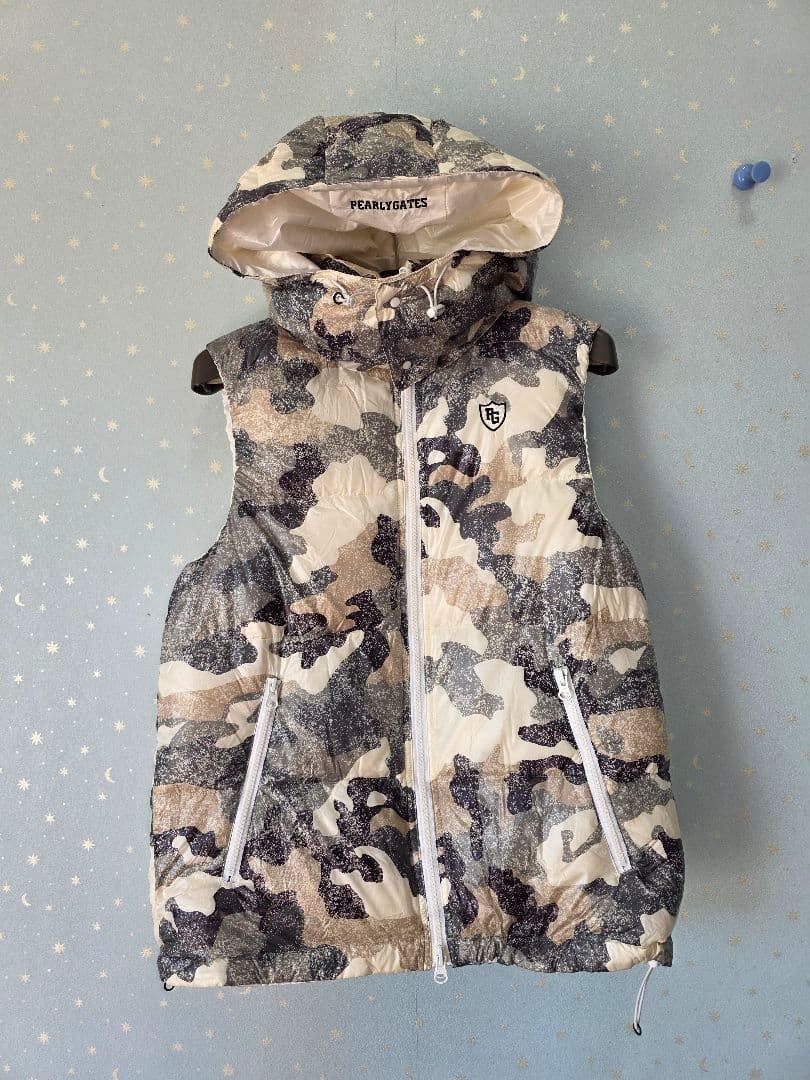 美品PEARLY GATES, リバーシブルダウンベスト５