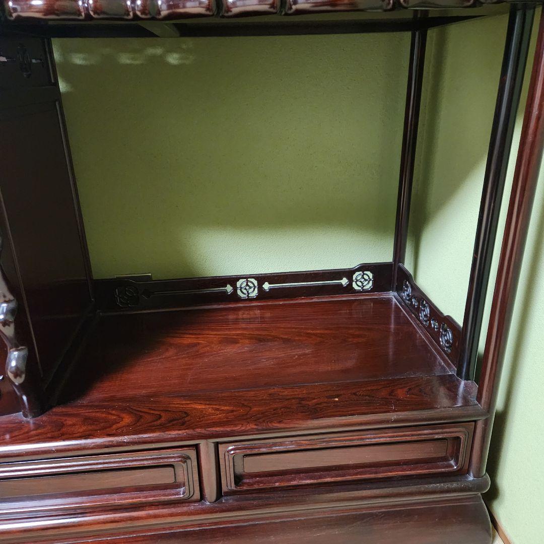 w【超美品】紫檀茶箪笥