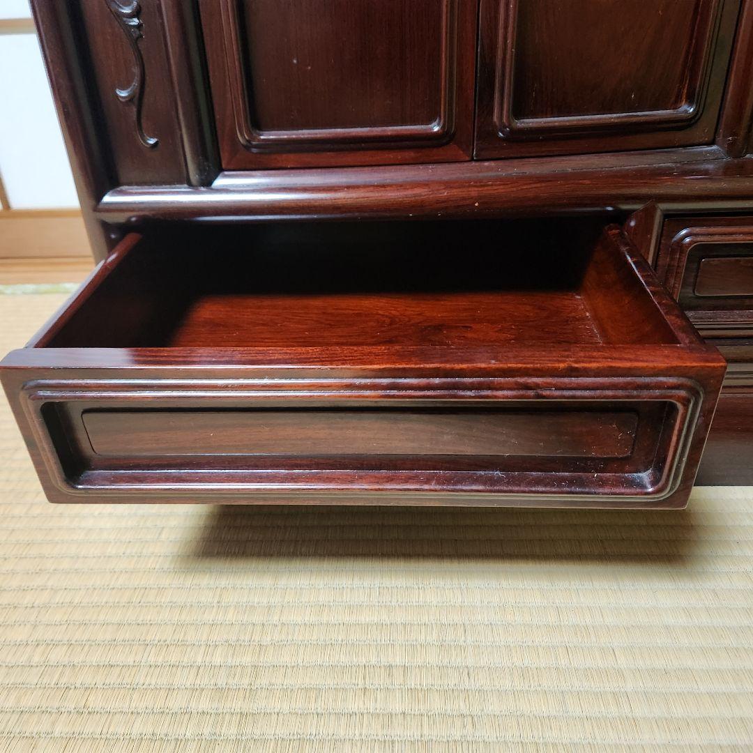 w【超美品】紫檀茶箪笥