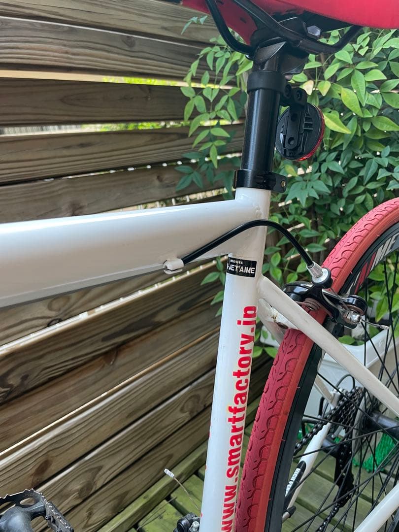 GRAPHIS ロードバイク ホワイト/レッド