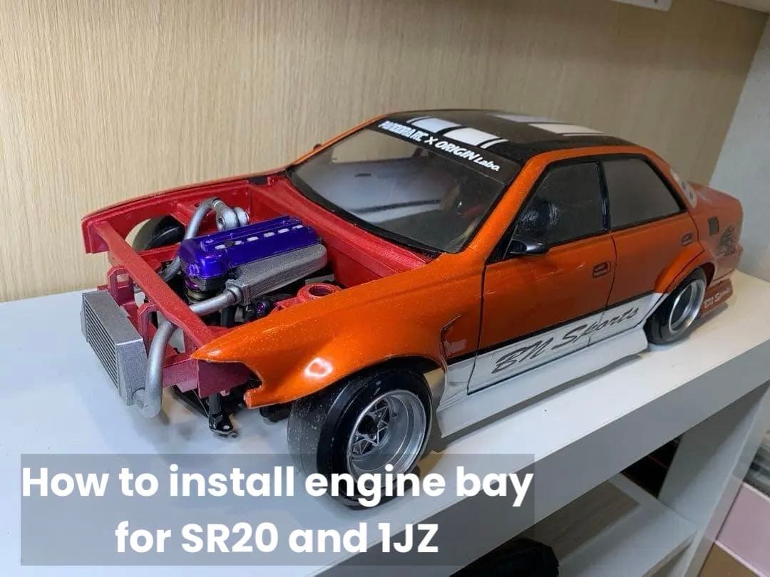 ホビーラジコン How to install engine bay for sr20 1jz
