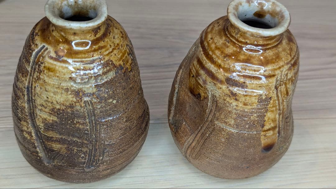 泥中蔵六 造　山科焼　二代　真清水蔵六　徳利　酒器　骨董