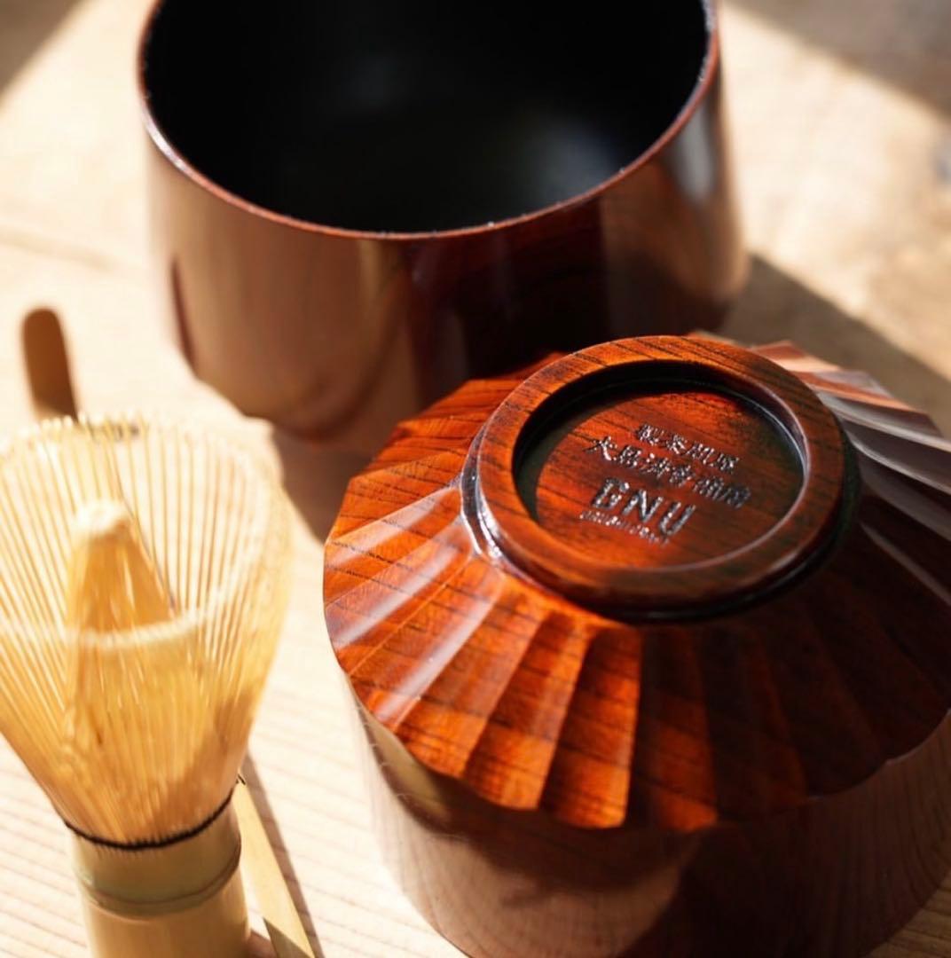 【入手困難】GNU漆　抹茶椀 是空-zeku-