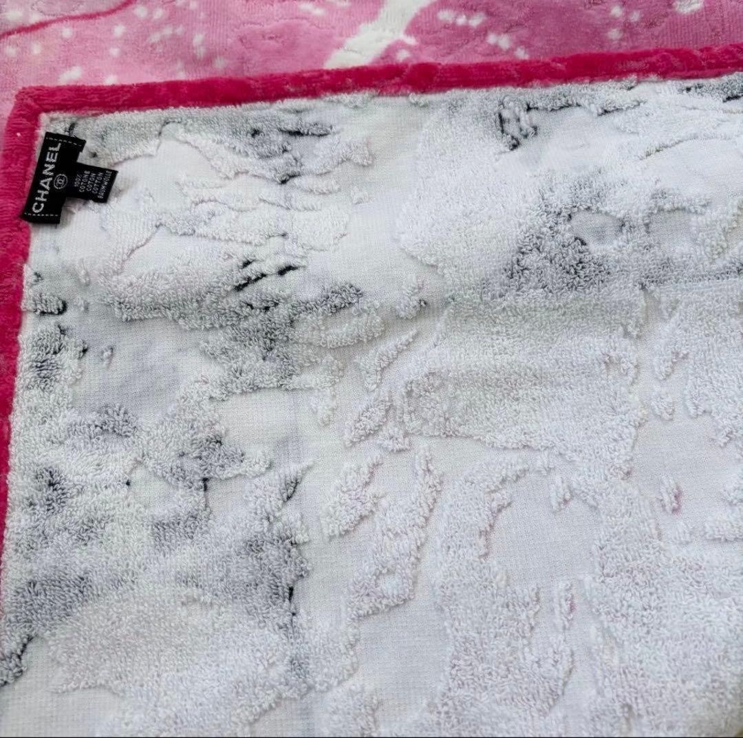 CHANEL シャネル ココマーク コットン ビーチタオル　ブランケット ラグ