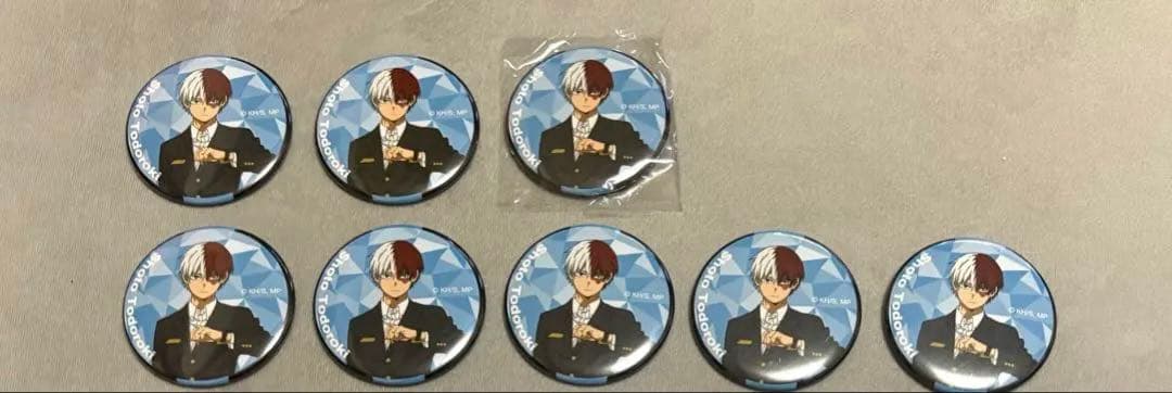ヒロアカ　静鉄　轟焦凍　缶バッジ 8個セット 僕のヒーローアカデミア　静岡鉄道