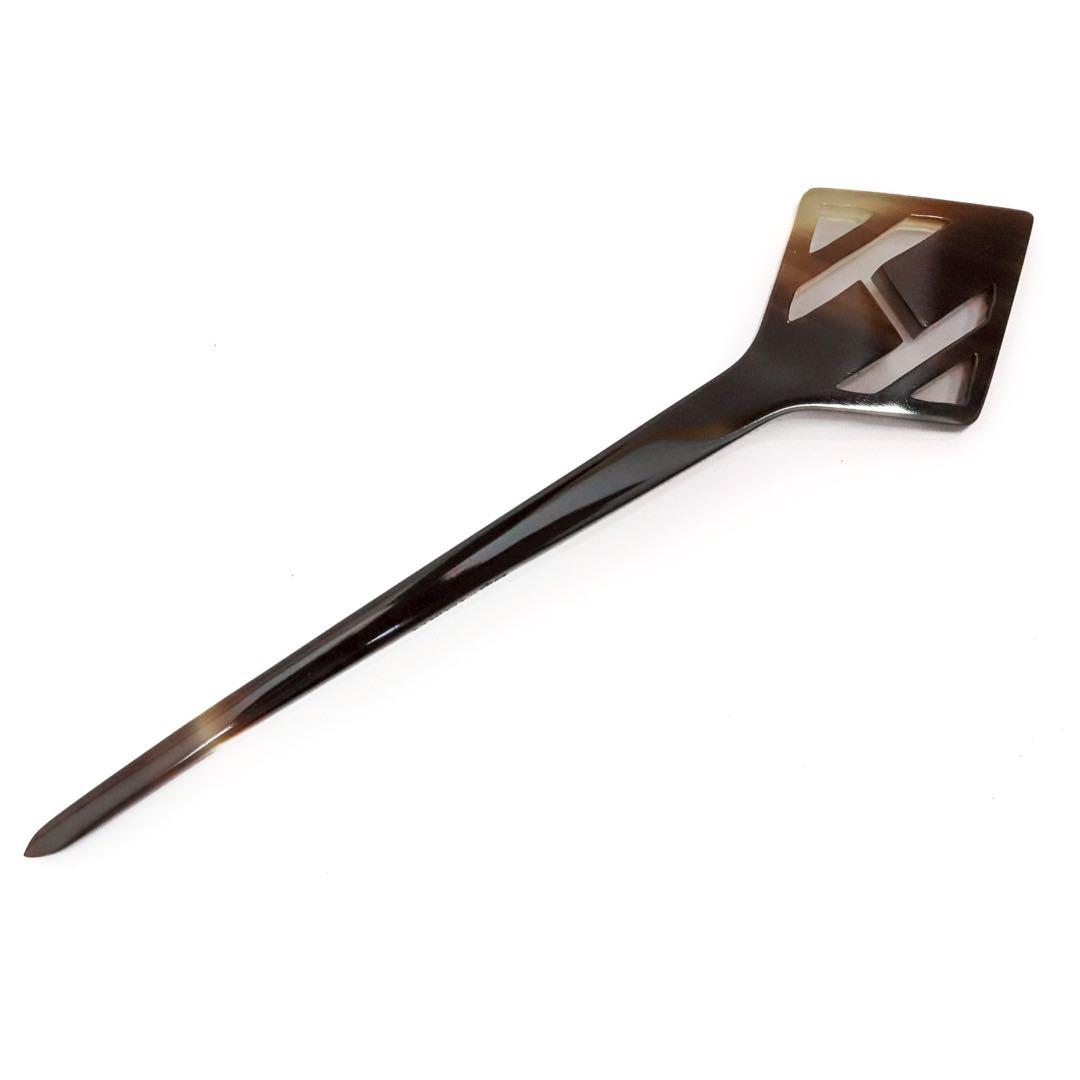 HERMES 水牛 かんざし　バッファローホーン 箱付 エルメス　牛角