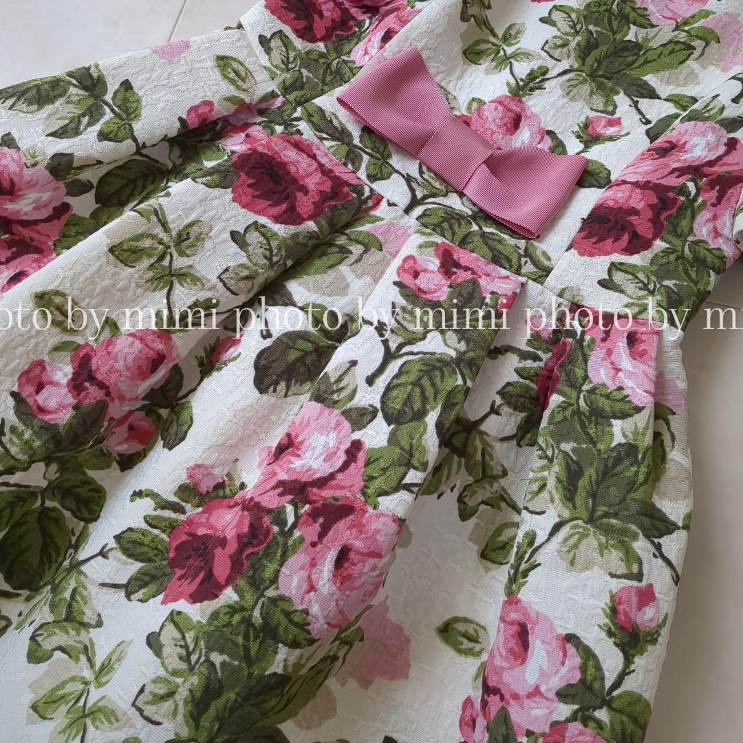 M'S GRACY*カタログ掲載*ローズプリントドレス