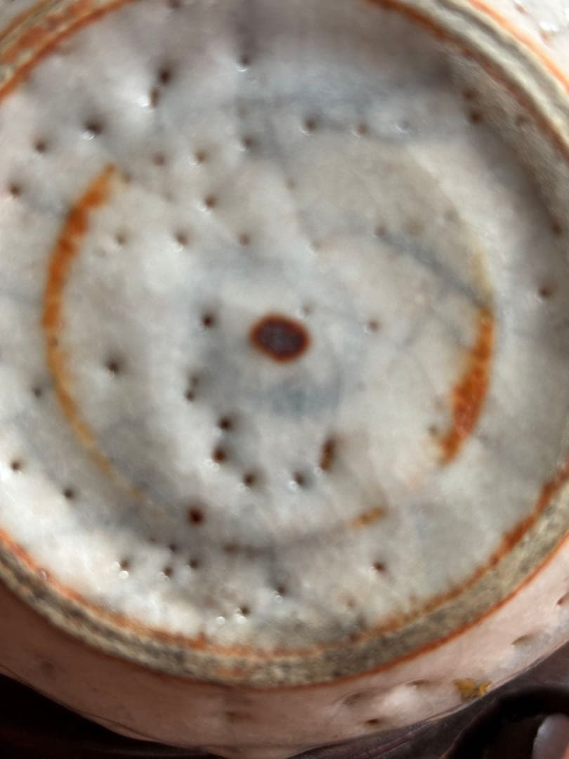 北大路魯山人作鼠志野蕪徳利瓶　検唐九郎